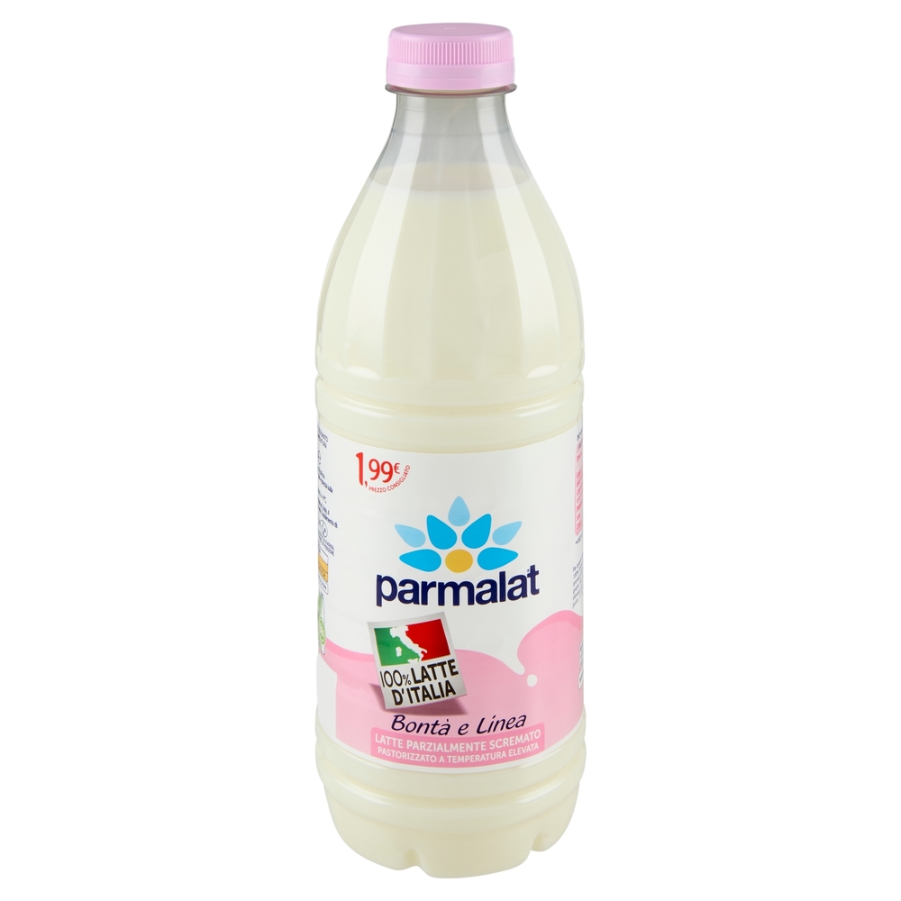 parmalat Bontà e Linea Latte Parzialmente Scremato 100% Latte d'Italia 1000 ml